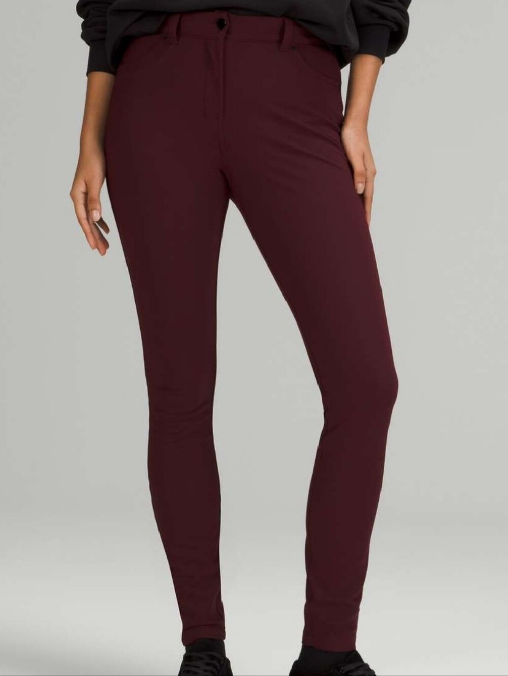 Lululemon City Sleek Slim-fit High Rise Pant Garnet size 31 / 12 EUC
